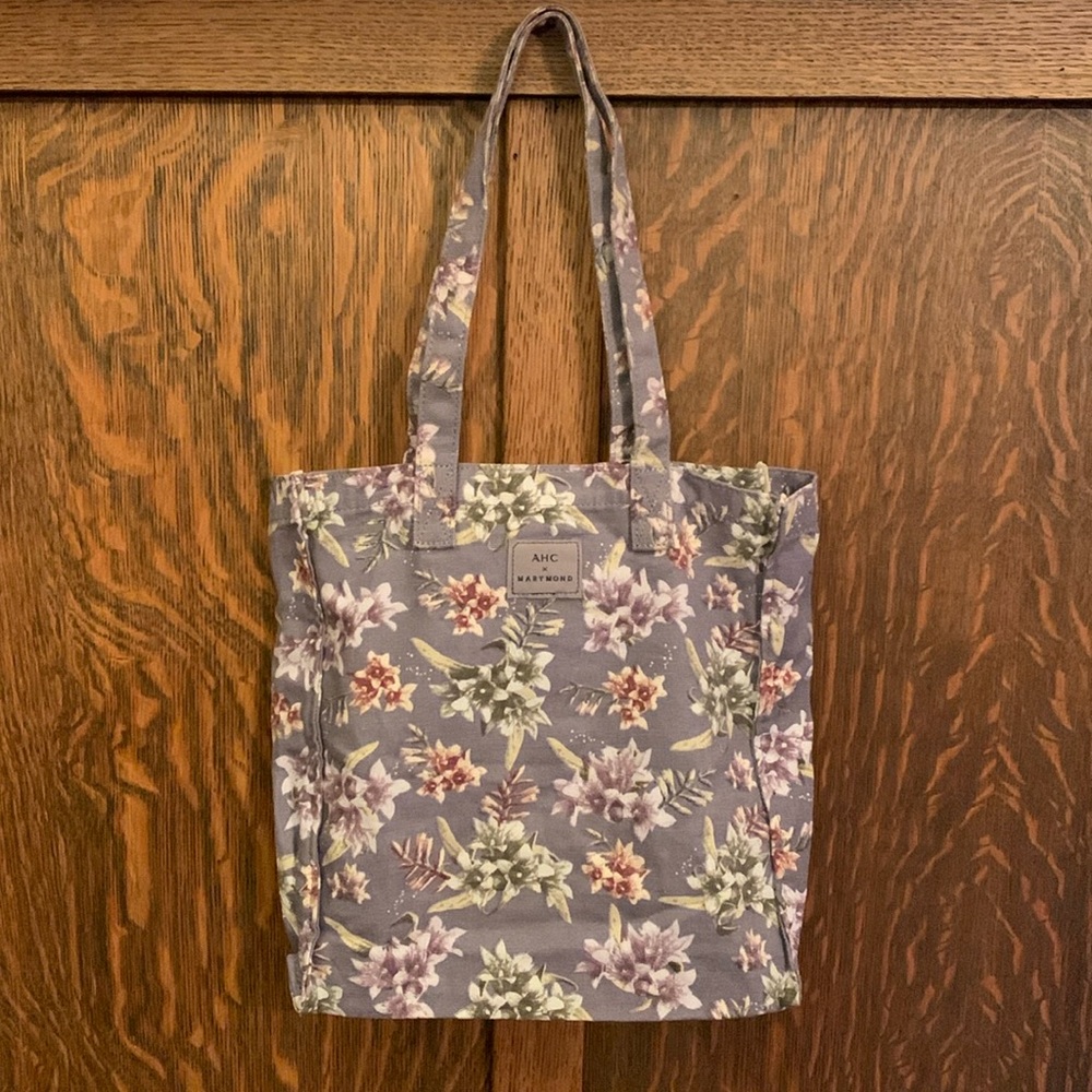 AHC x Marymond floral canvas tote bag
